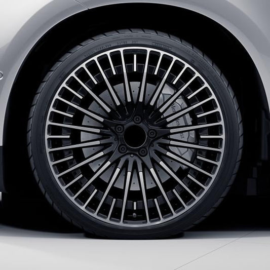 We manufacture premium quality forged wheels rims for   Mercedes-benz EQC N293 2019+ in any design, size, color.  Wheels size:  Front 21 x 8 ET 27  Rear 21 x 9 ET 31  PCD: 5 x 112  CB: 66,6  Highlights: genuine Mercedes-AMG rims multi-spoke-wheel colour: black shiny / glossy front Forged wheels can be produced in any wheel specs by your inquiries and we can provide our specs